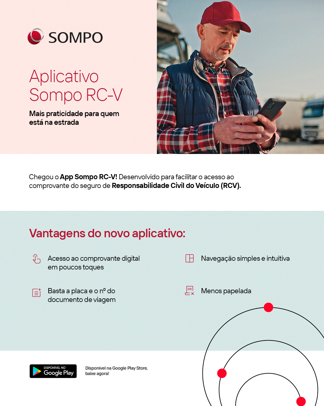 Sompo lança aplicativo para auxiliar caminhoneiros