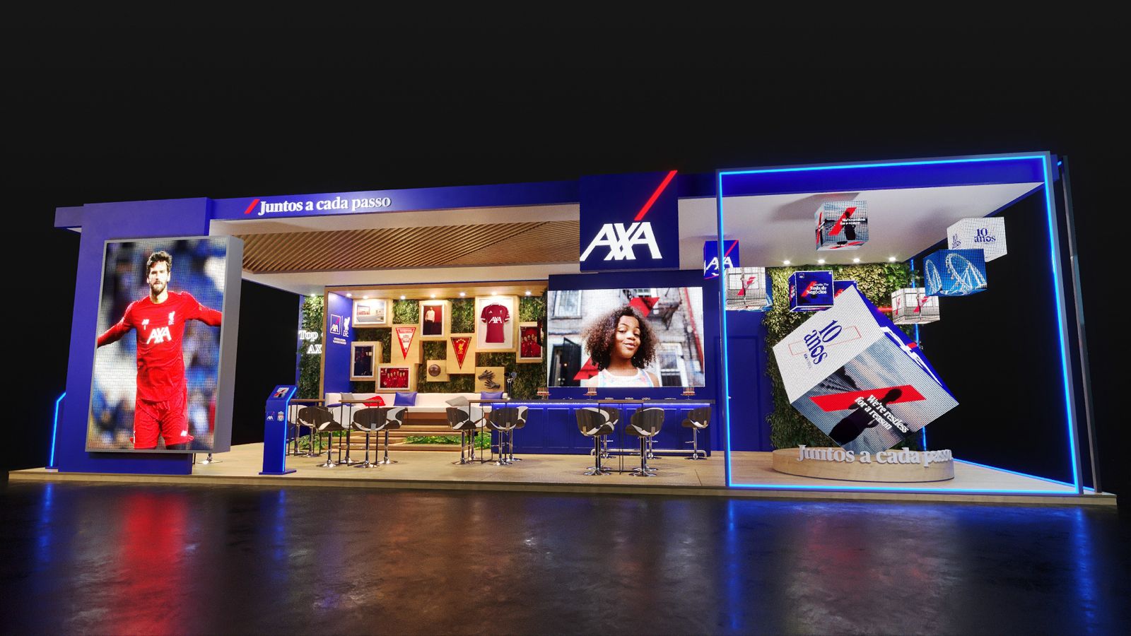 Especial Conec 2025: AXA celebra 10 anos no Brasil com estande tecnológico desenvolvido pela Punch Live