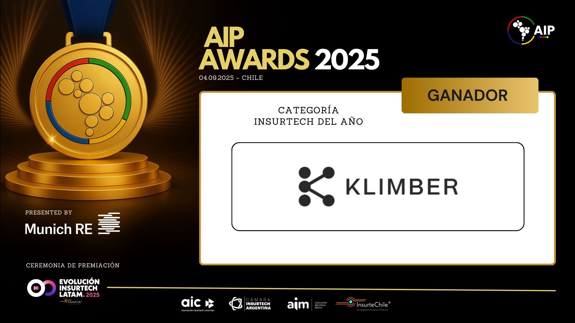 Klimber é reconhecida no AIP Awards durante o EILA 2025