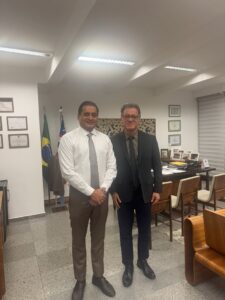 Da esquerda para a direita: senador Weverton Rocha (PDT); Kleber Vitor, presidente da CNPP