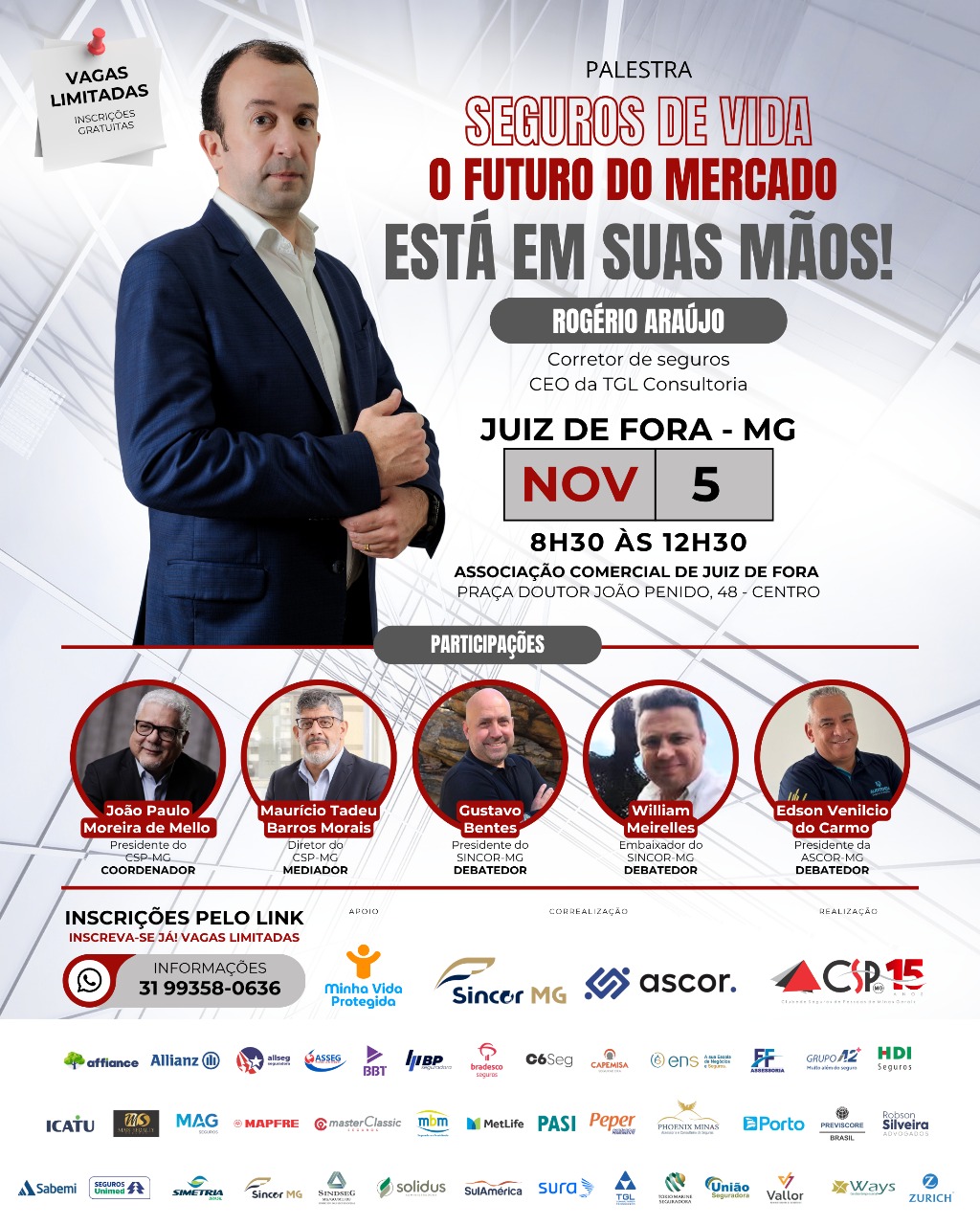Entidades realizam evento em Juiz de Fora com palestra de Rogério Araújo