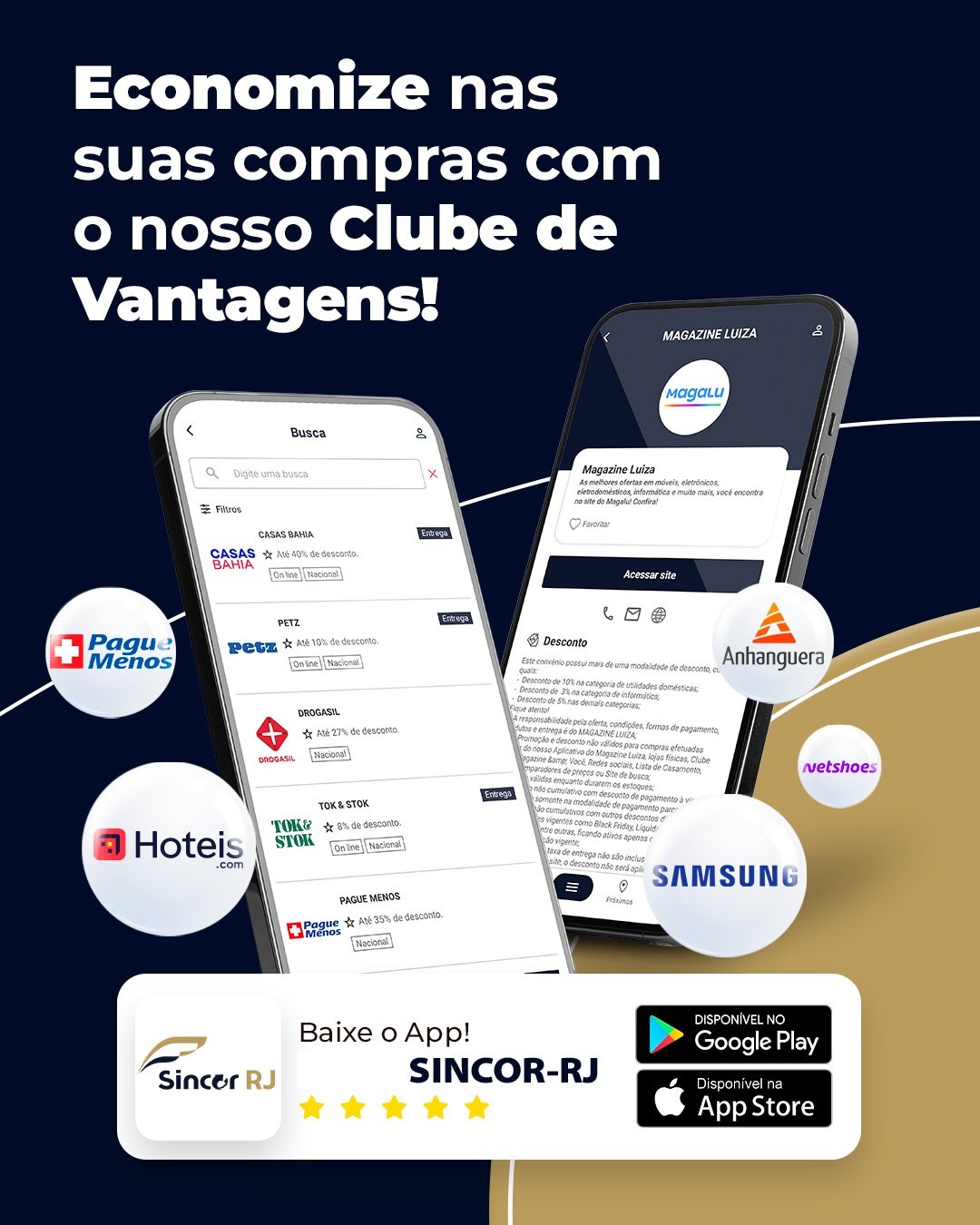 Sincor-RJ lança Clube de Vantagens exclusivo para associados: economia de até 70% direto no seu celular!