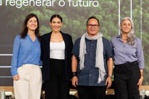 Da esq. para a dir: Claudia Trindade Prates, Bruna Araújo, Butch Bacani e Patrícia Coimbra