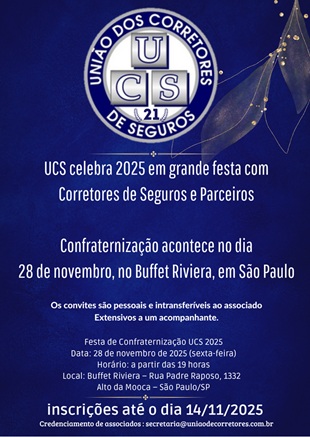 UCS celebra 2025 em grande festa com corretores de seguros e parceiros