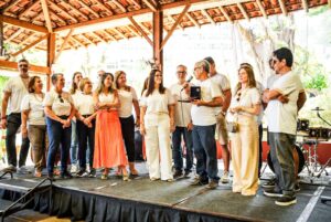 Diretoria, conselheiros do CVG-RJ, e entidades prestam homenagem a Ademir Marins, presidente do conselho consultivo - Foto: Improvement