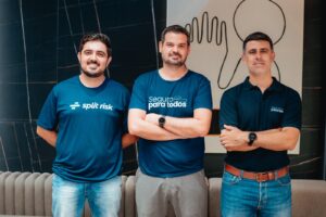 Leandro Teixeira, Pedro Pires e Rudh Menezello, fundadores da Split Risk