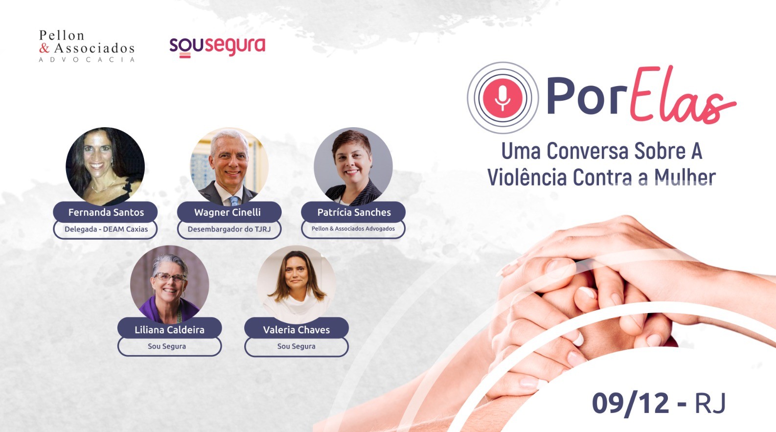 Ainda dá tempo de participar do evento da Sou Segura sobre violência contra a mulher