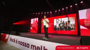 Nelson Alves, COO da Mapfre, em Encontro Comercial, que reuniu times de todo o país pela primeira vez no ano